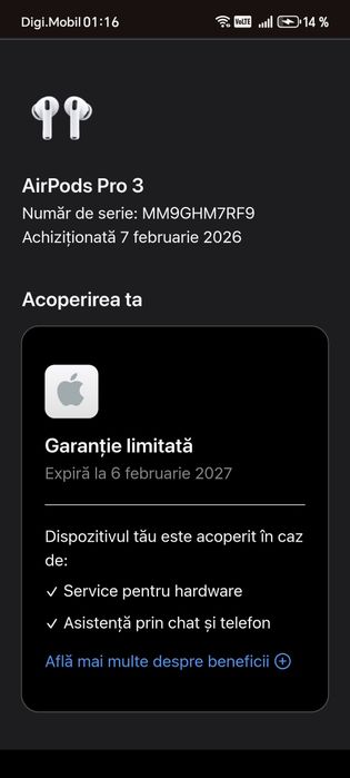 Airpods pro 3 anc și USB-C