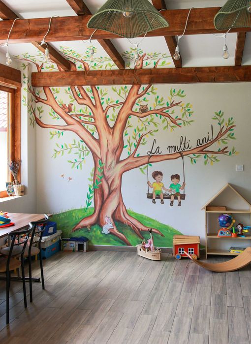 Pictura pe pereti pentru copii