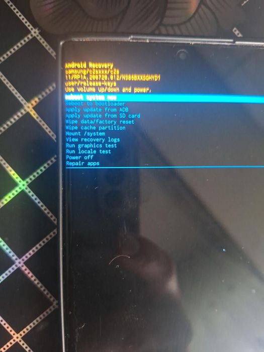 Display samsung note 20ultra 5g