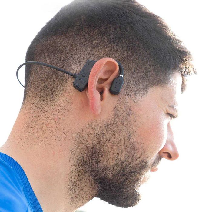 Casti wireless conductie osoasa sport 110mAh rezistente la apa