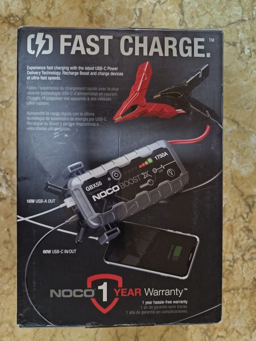 Robot de pornire Noco BOOST GBX55 Jump Starter auto 12V Lithium 1750A