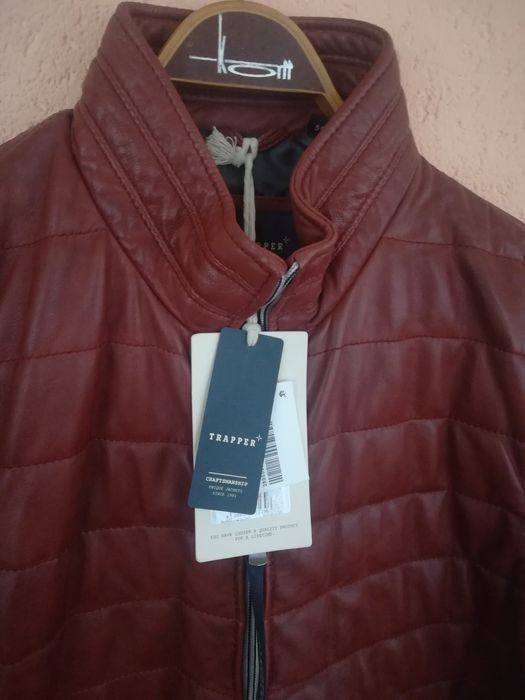 Geaca noua piele Trapper mărimea 50