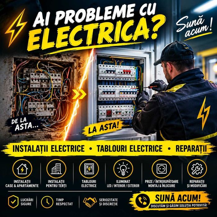 Electrician Constanta, diverse instalatii si automatizari electrice