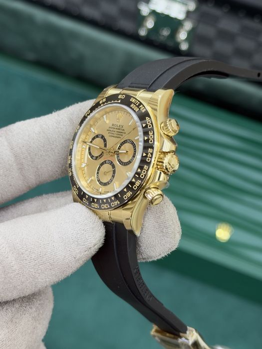 Rolex Cosmograph Daytona 40mm Yellow Gold – Champagne Dial, Oysterflex