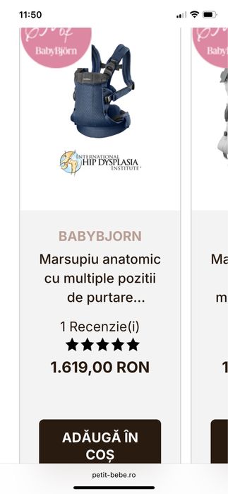 Marsupiu ergonomic Babybjorn