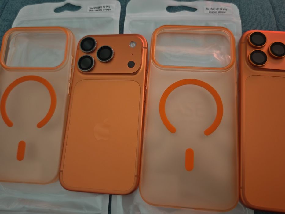 IPhone 17 Pro,iPhone 17 Pro Max  Magsafe Go Orange кейс