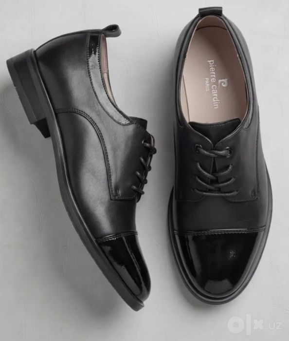 Кожаные туфли 41 размера Pierre Cardin