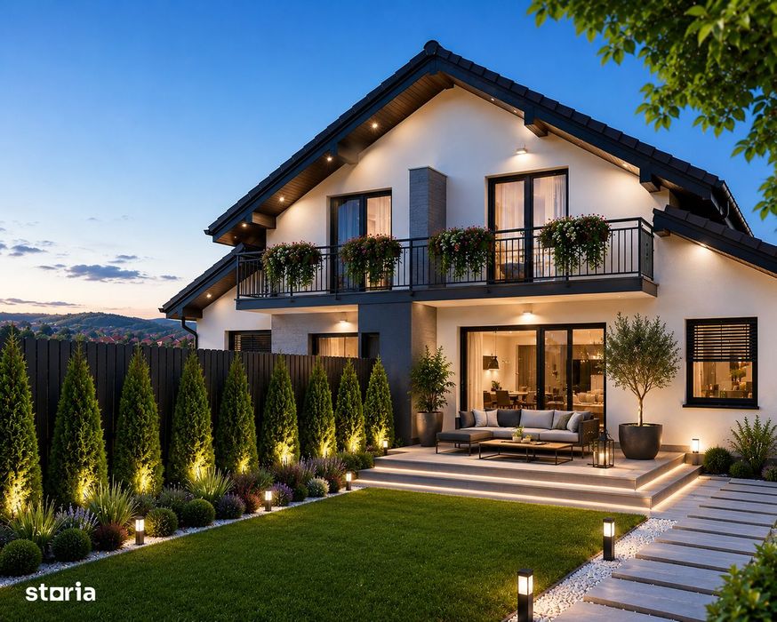 Casa duplex ,cu copertina de mașină,4 cam,100 mp,teren 250 mp,Sancrai