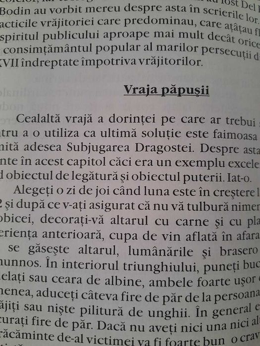 RARA,CARTE DE VRAJI,Puterile magice ale vrajitoriei,ritualuri,descante