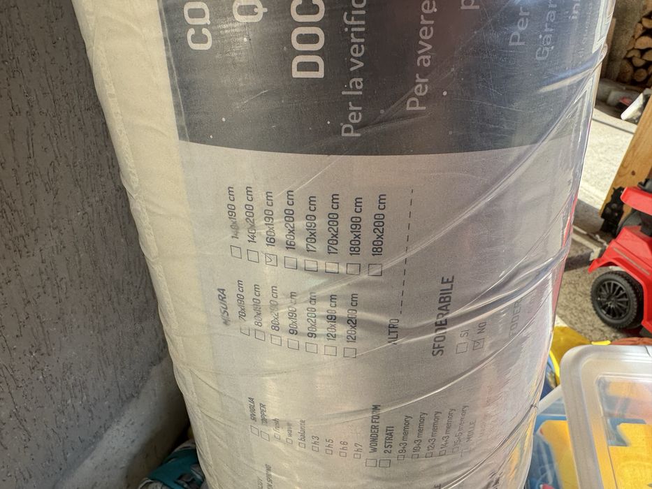 НОВ матрак Baldiflex 160х190х10 става и за сгъваемо легло диван