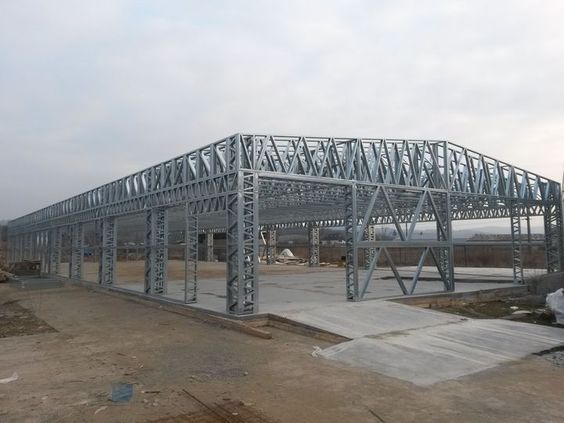 Строителство на Халета на изплащане, Метални конструкции за складове,