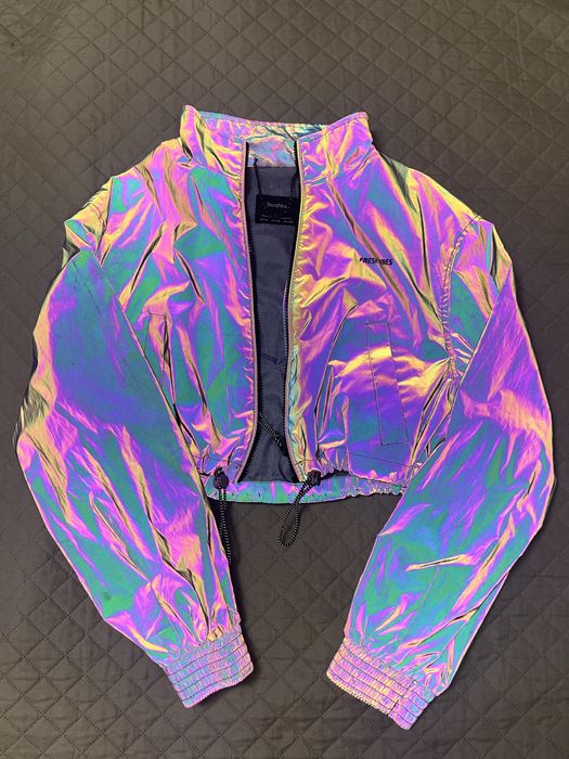 Късо дамско светлоотразително яке