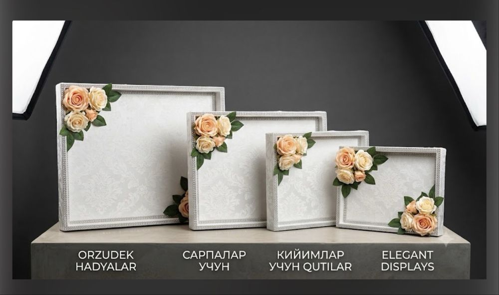 Sarpo qutilari podarka uchun