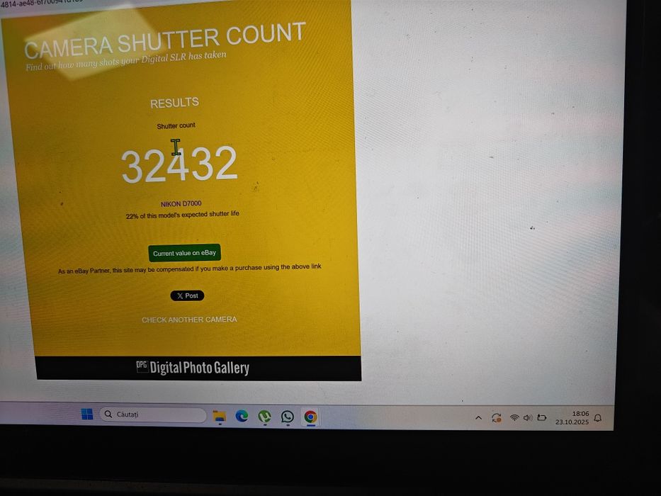 Nikon d7000 (32k) cadre ,pachet