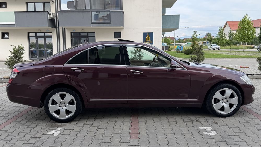 Mercedes S320 3.0 D 235 CP 2008 7G Tronic Trapa Ventilatie Interior Crem Visiniu Unic Propietar de Nou