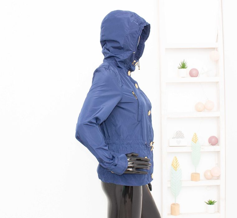 Michael Kors оригинално дамско яке синьо с качулка ветровка XS