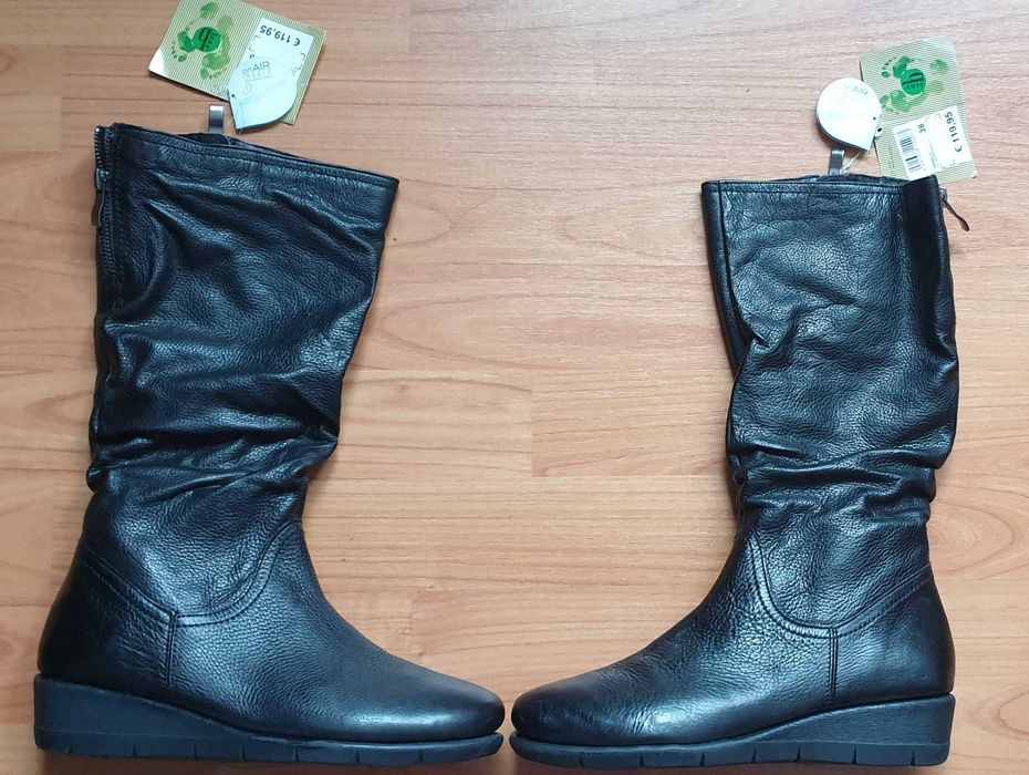 Cizme dama din piele cu talpa ortopedica marimea 38 - cu eticheta