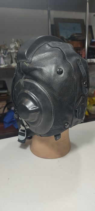 Шлем летчика зимний кожанный