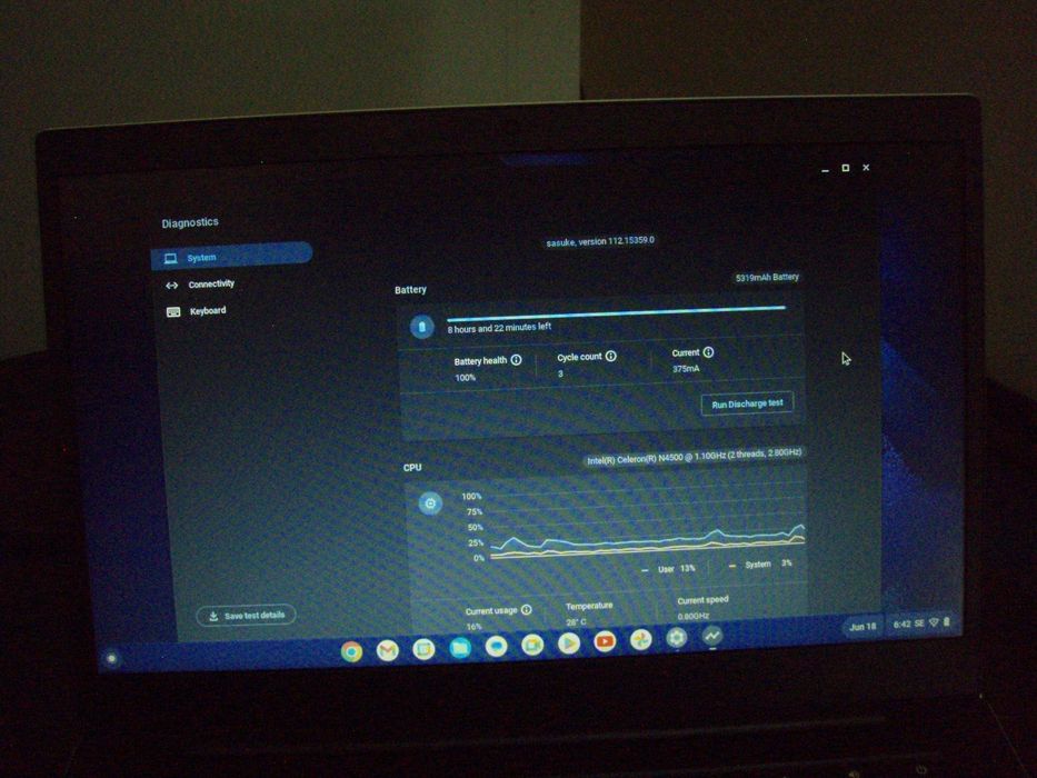 Samsung Chromebook Go XE340XDA Intel Celeron N4500 ROM 32 Gb RAM 4 Gb