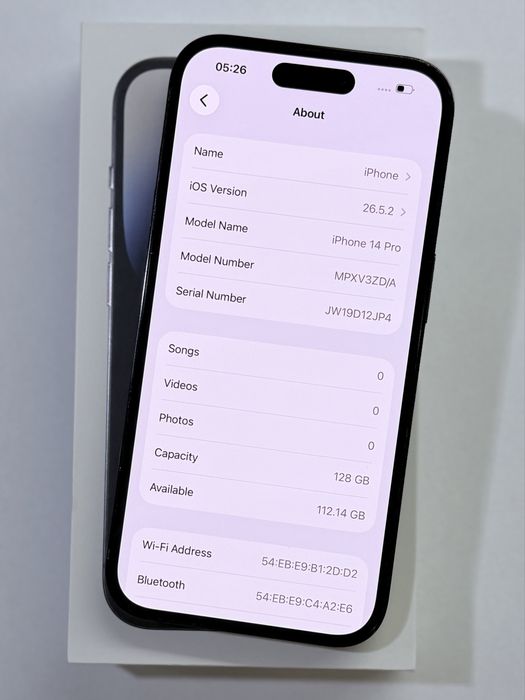 iPhone 14 Pro Black 93% battery
