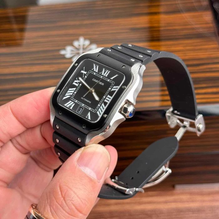 Cartier santos 100 сребро