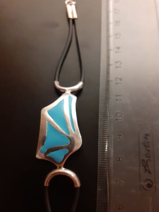 Bratara din argint si silicon cu email, Galapagos