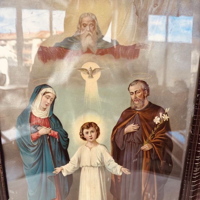 Религиозна картина „Светото семейство“ – 64×52 см, с рамка и стъкло