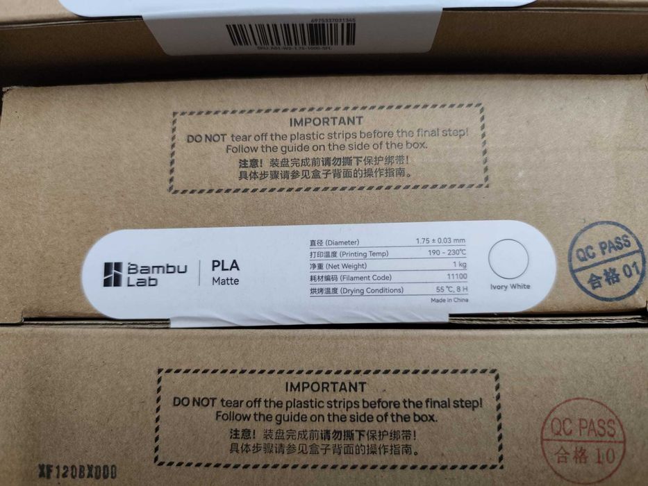 Filament PLA Refil si Rola de la Bambu Lab