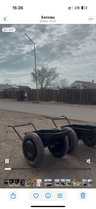 Тележка ручной работы,самосвал.