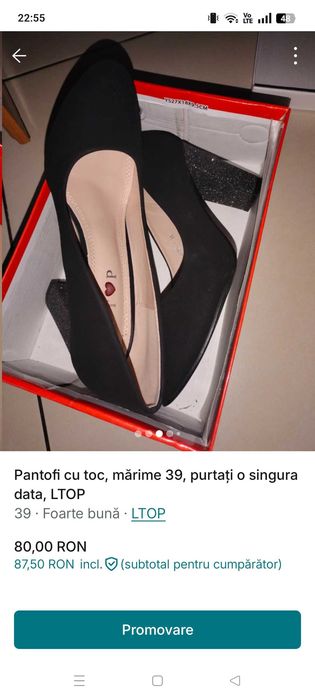Pantofi dama mărime 39