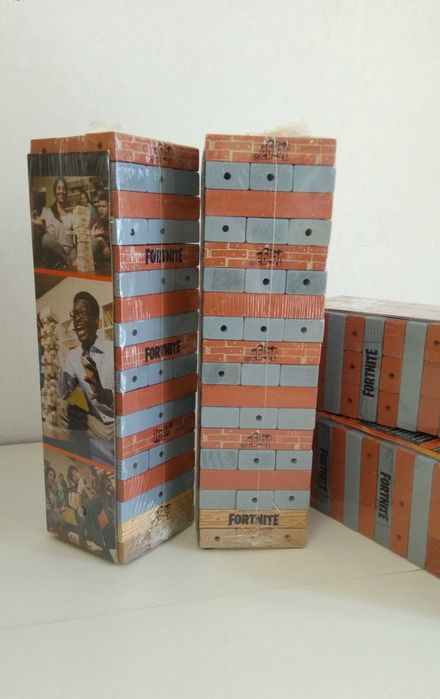 НАМАЛЕНА ЦЕНА ! Модел дървена дженга Фортнайт Jenga Fortnite 54бр.