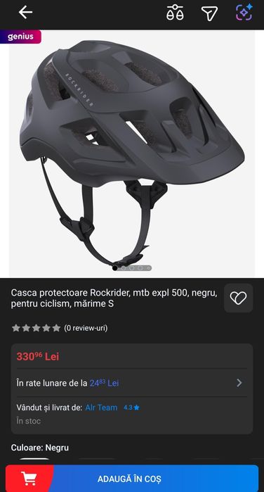 Casca ROCKRIDER pentru Biciclisti Ciclism NOUA