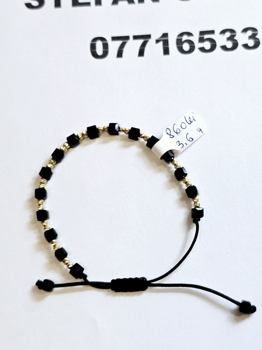 Vand bratara cu bile din aur 14 k cod 759