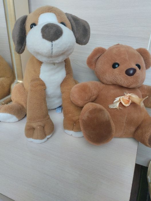 Игрушки мягкие разные размеры