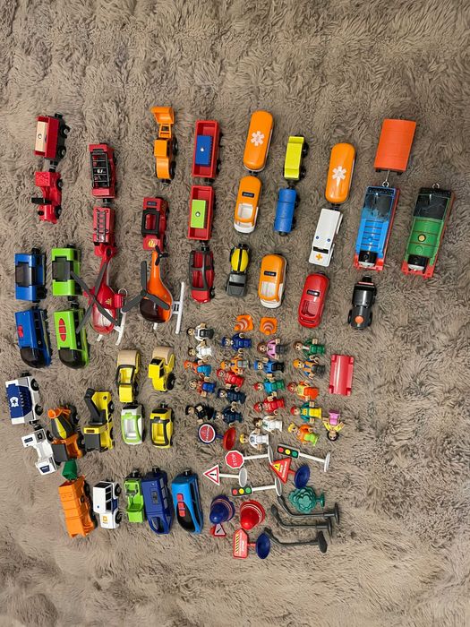 Set masa lemn, sine lemn, trenulete magnetice