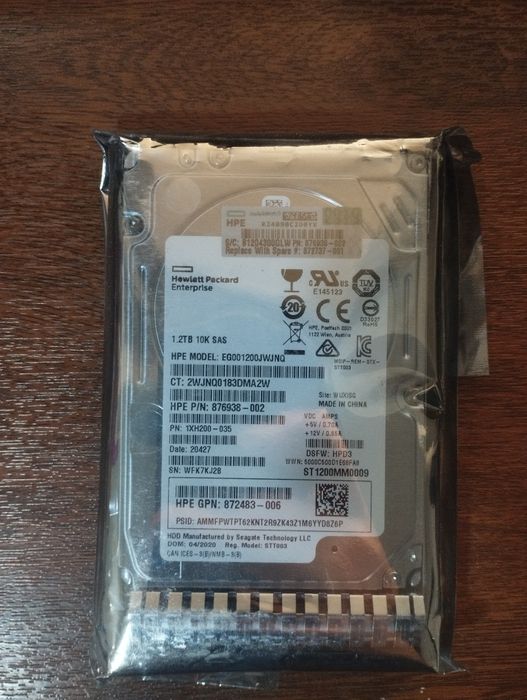 Жесткий диск HPE 1.2tb