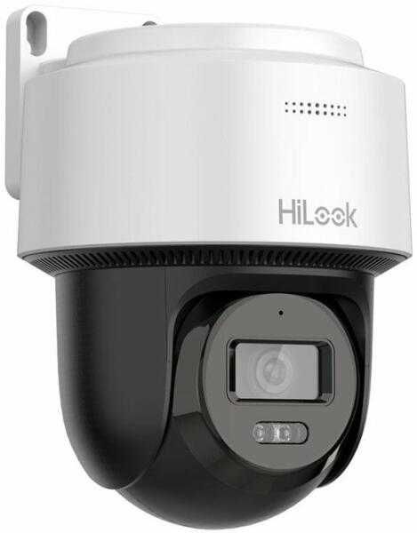 Camera supraveghere video 4MP PoE rotativa IP PT Hikvision HiLook PTZ-N2C400M-DE IR 30m 2.8 mm slot card, microfon Noua