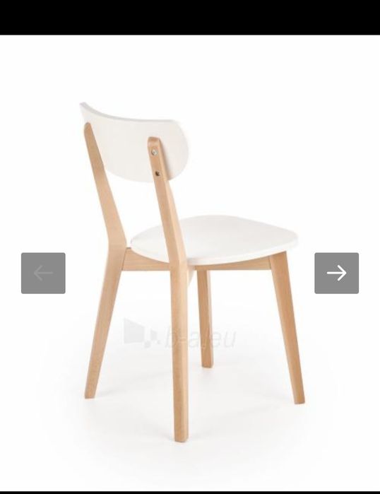 Комплект трапезни столове  Jysk масивно дърво 6+1