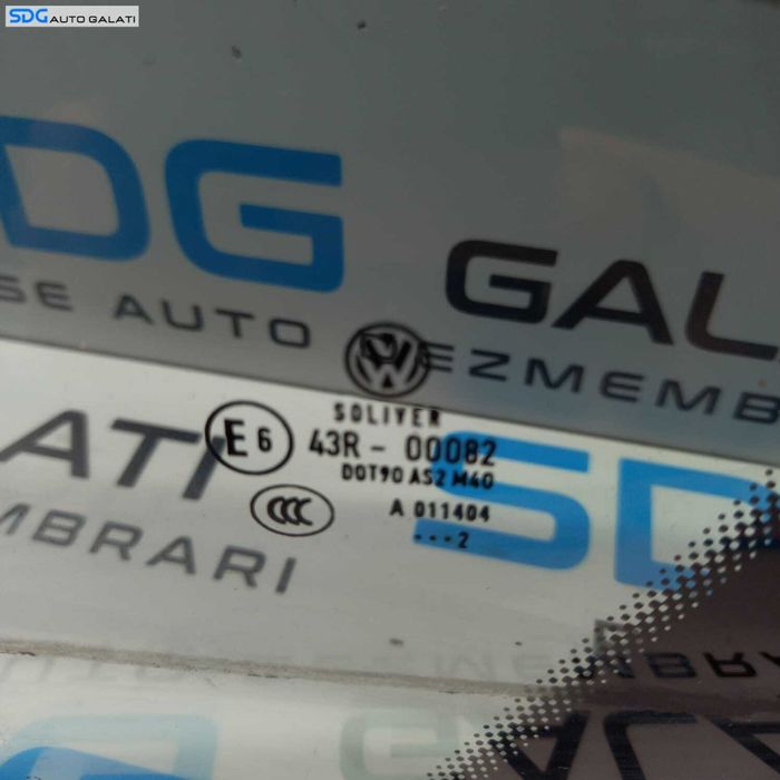Geam Sticla Fix de pe Usa Stanga Spate Volkswagen Passat B7 Berlina Sedan 2010 - 2015 [0987]