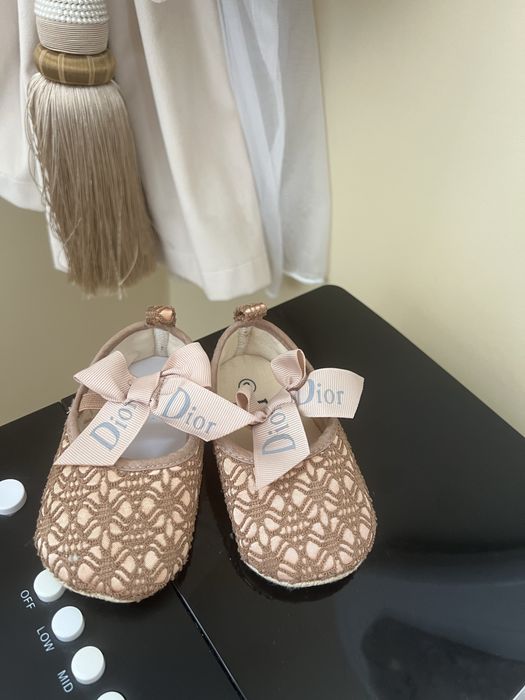 Детские туфельки балетки Диор