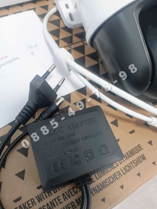 ICSEE. 12MP ULTRA HD  КАМЕРА С ДВА ОБЕКТИВА, ДВОЕН ЕКРАН (dual-screen  camera). Двойна камера. Въртяща се BULET + PTZ Водоустойчива за външна употреба