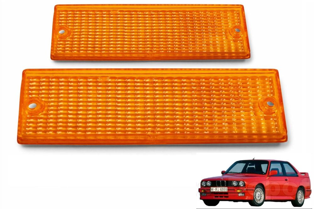 Стъкла за мигачи на БМВ Е30 BMW 3 Series E30 Бели,Черни,Оранжеви