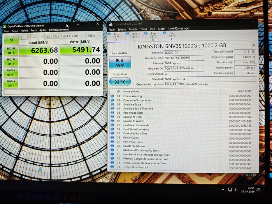Vand ssd Kingston nv3 1tb nvme gen4