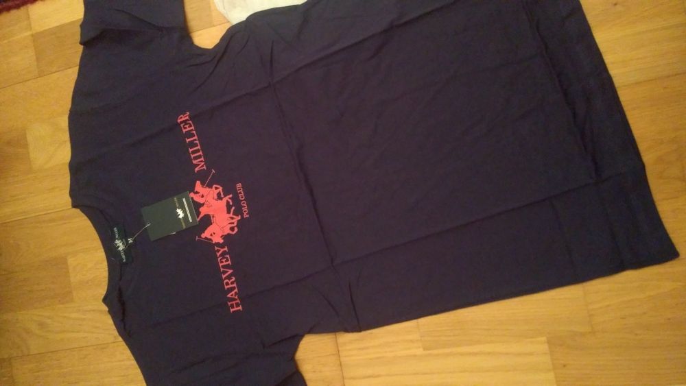 Tricou Nou Original Harvey Miller Polo Club  mar S  M
