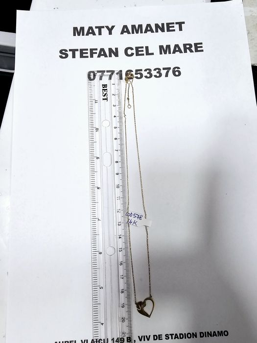 Vand lantisor din aur 14 k 1.21 g cod 578