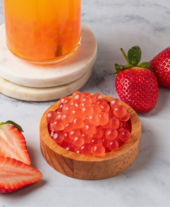 Джусс боллы со вкусом клубники для приготовления Bubble tea