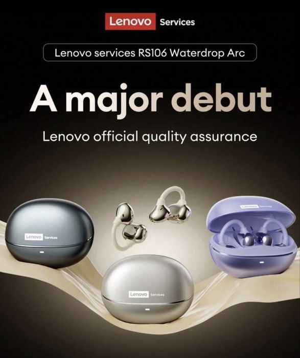 Безжични слушалки леново Lenovo RS106 iron grey