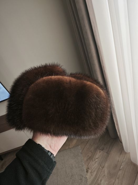 Шапка ушанка норка