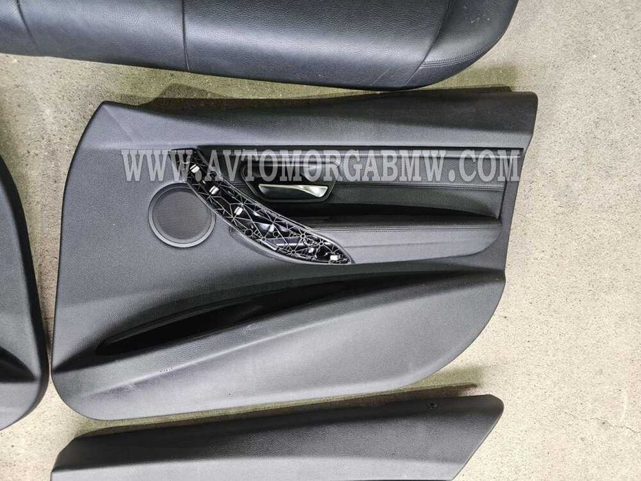 БМВ Ф30 3 серия Черен кожен рекаро салон БМВ BMW F30