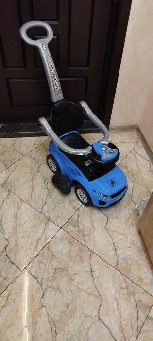 Ride-on с дръжка Off Road син